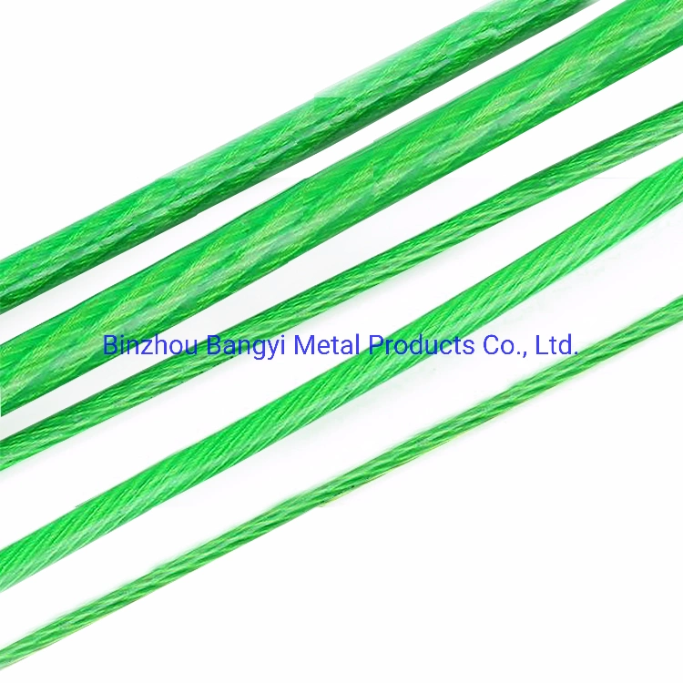 Plastic Coated Steel Wire Rope in China Factory Direct Sale