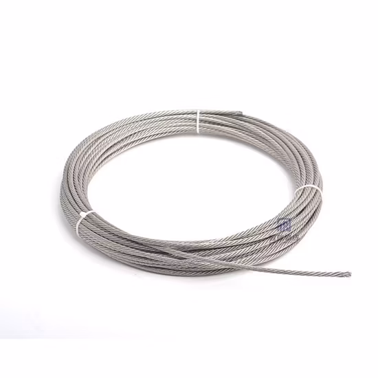 Inox Ss Antirust 316 7X19 3mm Stainless Steel Wire Aircraft Cable