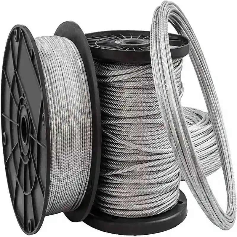 7X7 Galvanized Steel Wire Rope 5/64